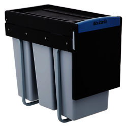 Brabantia Built-in Separator Recycle Bin, 3 x 10L